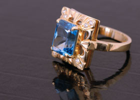 Blue Jewel Ring